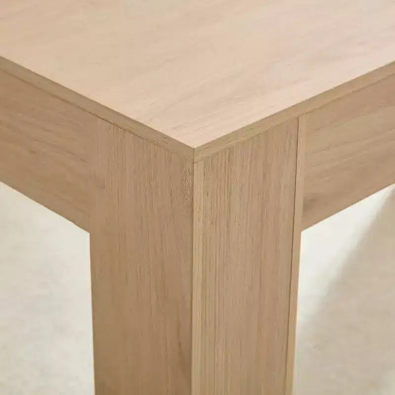 Homy Casa 63 Tavolo da Pranzo Rettangolare con Base Solida, Quercia Naturale, 4-6 Posti