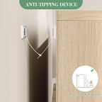 Cassettiera a 5 cassetti per camera da letto, cassettiera alta moderna a 5 cassetti con cassetti grandi, organizer in legno per soggiorno, asilo nido, ingresso, naturale