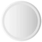 Specchio da bagno a LED in vetro 19,7 pollici di diametro, rotondo moderno