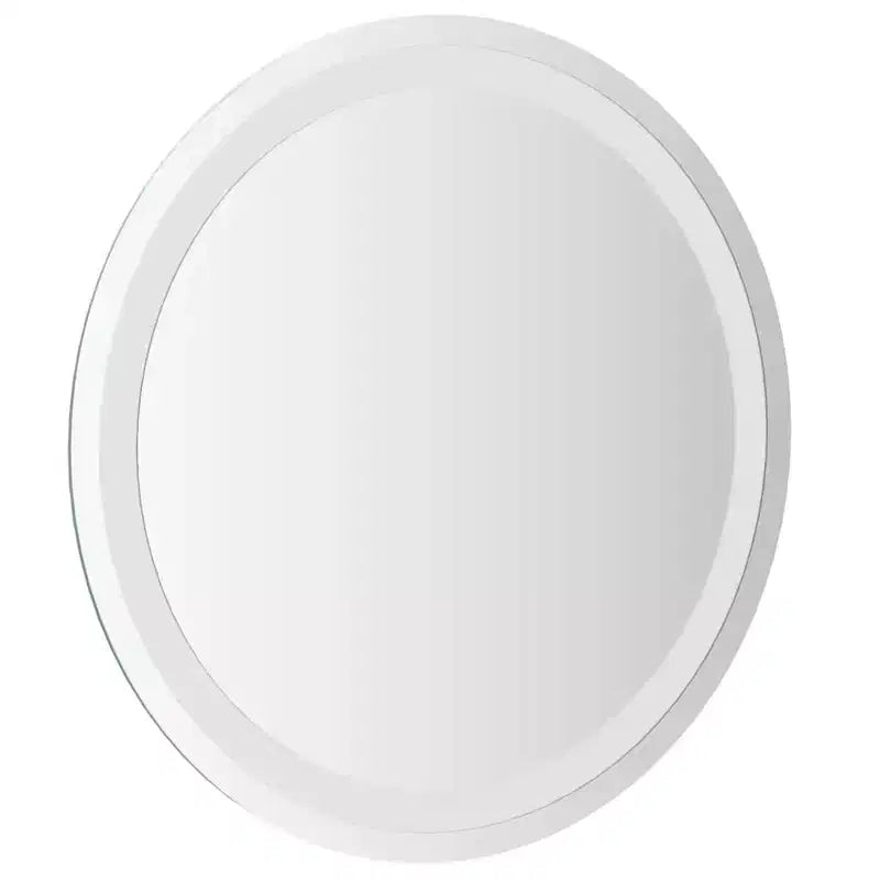Specchio da bagno a LED in vetro 19,7 pollici di diametro, rotondo moderno