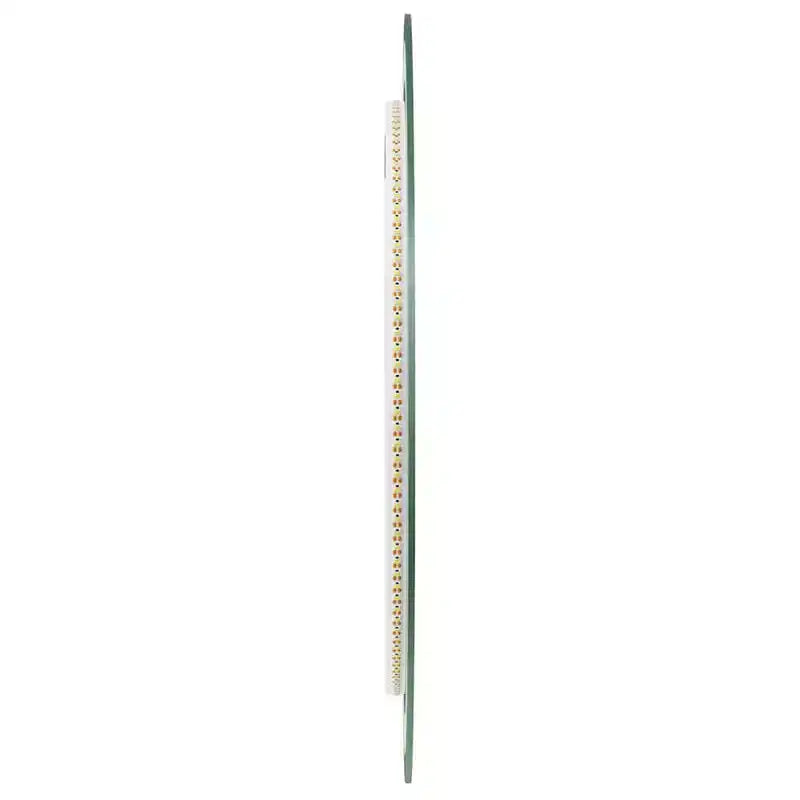 Specchio da bagno a LED in vetro 19,7 pollici di diametro, rotondo moderno