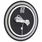 Specchio da bagno a LED in vetro 19,7 pollici di diametro, rotondo moderno