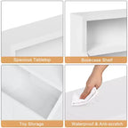 Libreria e Organizzatore Giocattoli per Bambini, Scaffale in Legno da 81 cm, Antiribaltamento e Impermeabile, Adatto per Asilo Nido, Sala Giochi, Camera da Letto, Aula