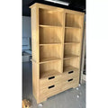 1 Carton-Packed Double-Row 4-Drawer Bookcase, Made of PB + MDF Boards