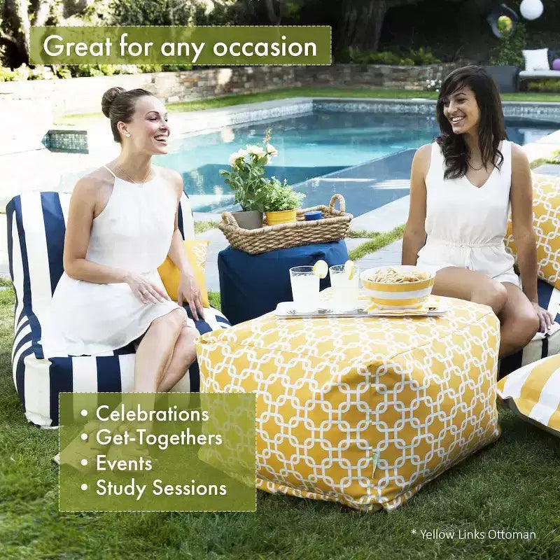 Majestic Home Goods,Ottomano Pouf Plantation