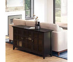 Armadio portaoggetti in legno HomeStock 34 in H e 62 in.W con 3 ante e 3 ripiani