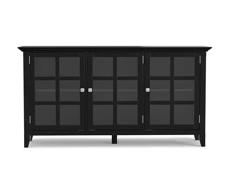 Armadio portaoggetti in legno HomeStock 34 in H e 62 in.W con 3 ante e 3 ripiani