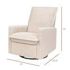 Poltrona reclinabile e girevole Babyletto Cali Flange