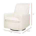 Poltrona reclinabile e girevole Babyletto Cali Flange