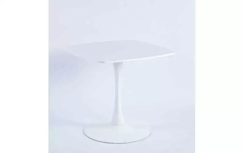 Homy Casa Tavolo da pranzo a piedistallo quadrato da 60 cm Tavolo moderno da caffè o da pranzo per spazi compatti