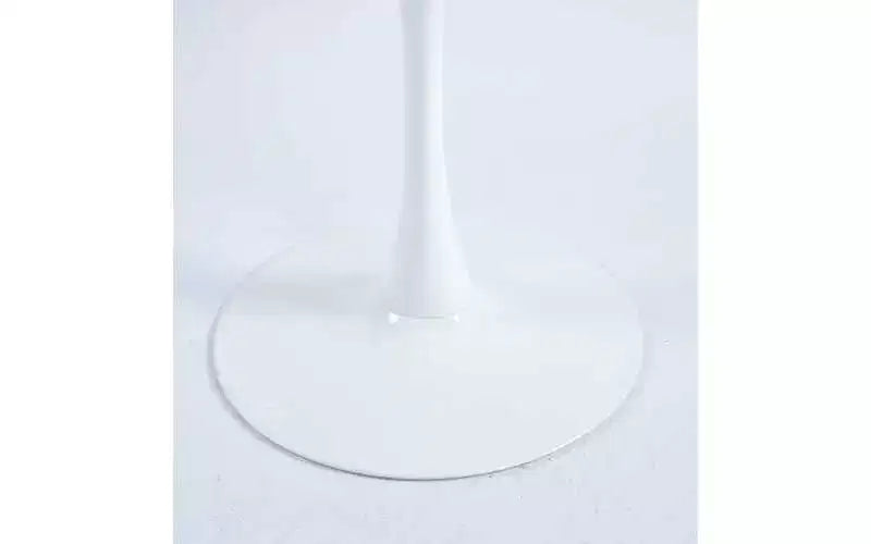 Homy Casa Tavolo da pranzo a piedistallo quadrato da 60 cm Tavolo moderno da caffè o da pranzo per spazi compatti