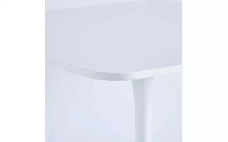 Homy Casa Tavolo da pranzo a piedistallo quadrato da 60 cm Tavolo moderno da caffè o da pranzo per spazi compatti