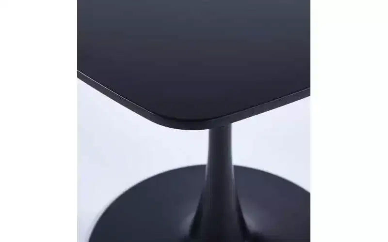 Homy Casa Tavolo da pranzo a piedistallo quadrato da 60 cm Tavolo moderno da caffè o da pranzo per spazi compatti