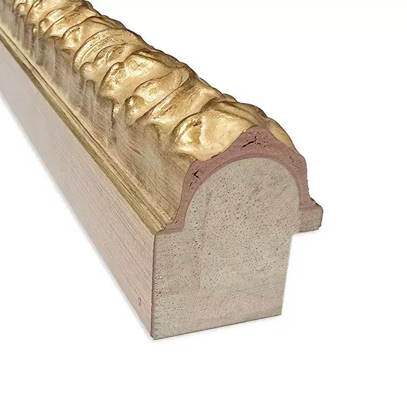 Specchio da parete per bagno Amanti Art Lila, con cornice in legno smussata da mezzo pollice