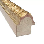 Specchio da parete per bagno Amanti Art Lila, con cornice in legno smussata da mezzo pollice