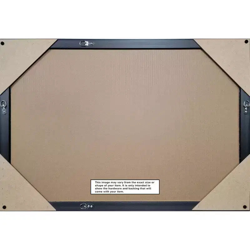 Specchio da parete per bagno Amanti Art Lila, con cornice in legno smussata da mezzo pollice