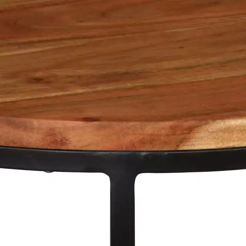 vidaXL Set di 3 Tavolini da Caffè in Legno Massello di Acacia