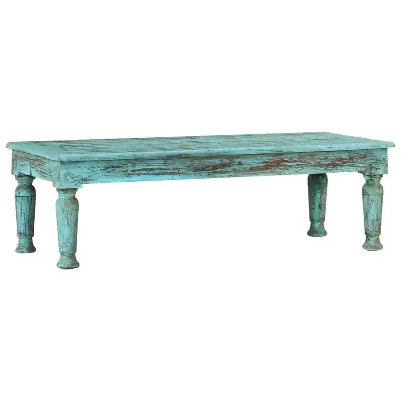 vidaXL Tavolino da caffè Multicolore Legno massello di recupero 110x50x34 cm