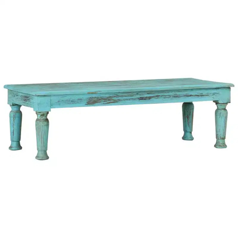 vidaXL Tavolino da caffè Multicolore Legno massello di recupero 110x50x34 cm