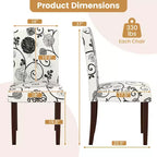 Set di 4 sedie da pranzo in legno Costway con gambe in legno di gomma, sedile imbottito e molle a S, per cucina, beige/grigio