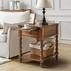 Esther 26 Tavolino Laterale Alto con Prese di Ricarica Integrate|ARTFUL LIVING DESIGNS