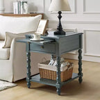 Esther 26 Tavolino Laterale Alto con Prese di Ricarica Integrate|ARTFUL LIVING DESIGNS