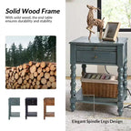 Esther 26 Tavolino Laterale Alto con Prese di Ricarica Integrate|ARTFUL LIVING DESIGNS