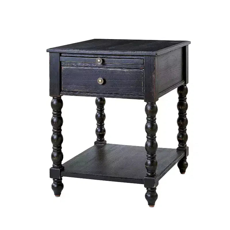 Esther 26 Tavolino Laterale Alto con Prese di Ricarica Integrate|ARTFUL LIVING DESIGNS