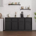 Credenza moderna con 2 cassetti, mobile da cucina da 80 cm, piano spazioso per uso versatile e ampio contenimento