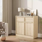 Credenza moderna con 2 cassetti, mobile da cucina da 80 cm, piano spazioso per uso versatile e ampio contenimento