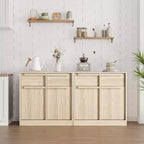 Credenza moderna con 2 cassetti, mobile da cucina da 80 cm, piano spazioso per uso versatile e ampio contenimento