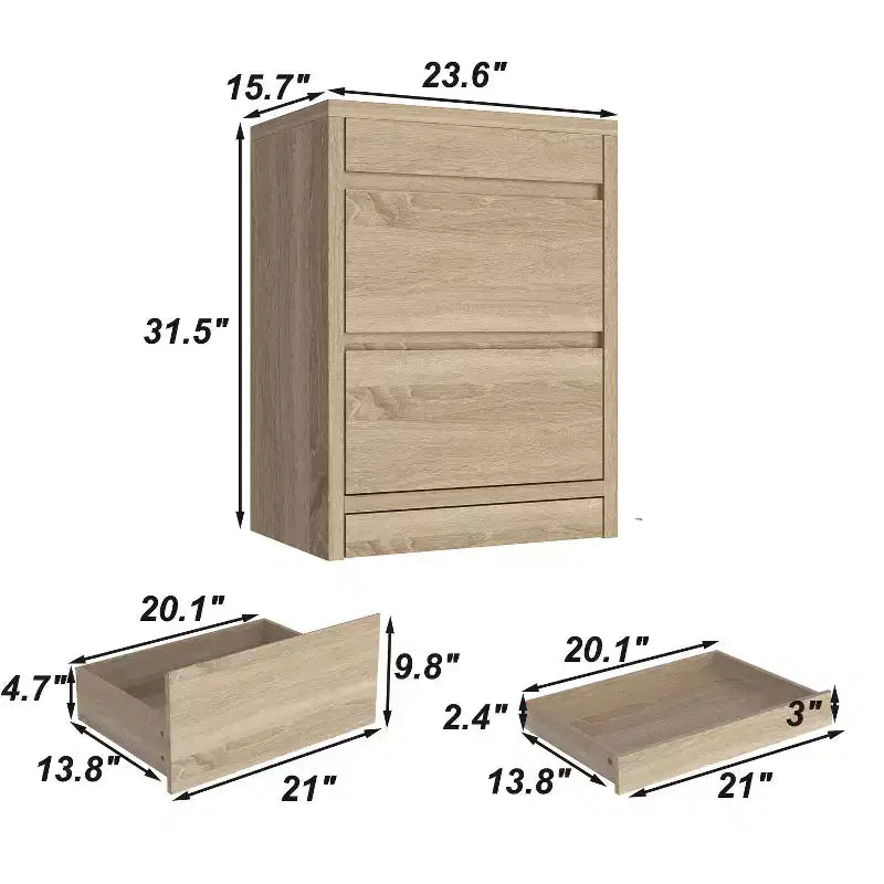 Comodino Famapy Smart Rovere Chiaro con Cassetto Nascosto, Top Ribaltabile - Anta con Serratura NFC e Cassetto Inferiore a Scomparsa, Tavolino Laterale per Camera da Letto e Soggiorno