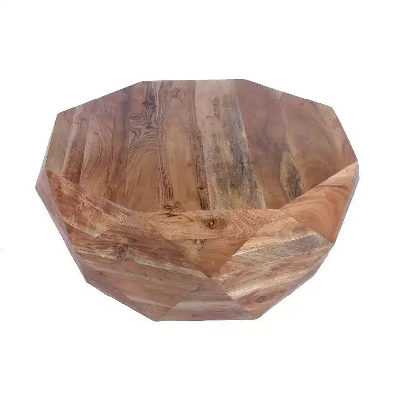 Tavolino da caffè Royal Hampton in legno di acacia da 33 pollici con forma a diamante e piano liscio, marrone naturale