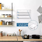Organizzatore per pellicola trasparente e alluminio - Dispenser in acrilico per cassetti della cucina (misura standard, trasparente)