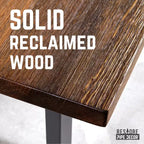 Tavolino da caffè Pipe Decor Skyline Boulder nero in legno massello con gambe Landscape da 30 cm