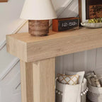 Tavolo Console Rettangolare Lungo e Stretto da 63 Pollici, Tavolo da Ingresso in Legno Stile Rustico per Corridoio, Foyer e Soggiorno, Tavolo da Divano Dietro il Divano