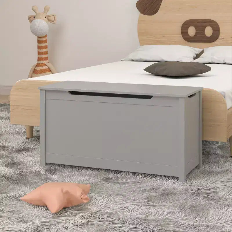 Whisen Kids Contenitore Porta Giocattoli, Mobili Contenitori Utility con Coperchio a Cerniera di Sicurezza per Bambini dai 2 Anni in su, Montaggio Rapido
