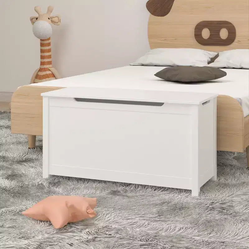Whisen Kids Contenitore Porta Giocattoli, Mobili Contenitori Utility con Coperchio a Cerniera di Sicurezza per Bambini dai 2 Anni in su, Montaggio Rapido