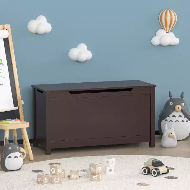 Whisen Kids Contenitore Porta Giocattoli, Mobili Contenitori Utility con Coperchio a Cerniera di Sicurezza per Bambini dai 2 Anni in su, Montaggio Rapido