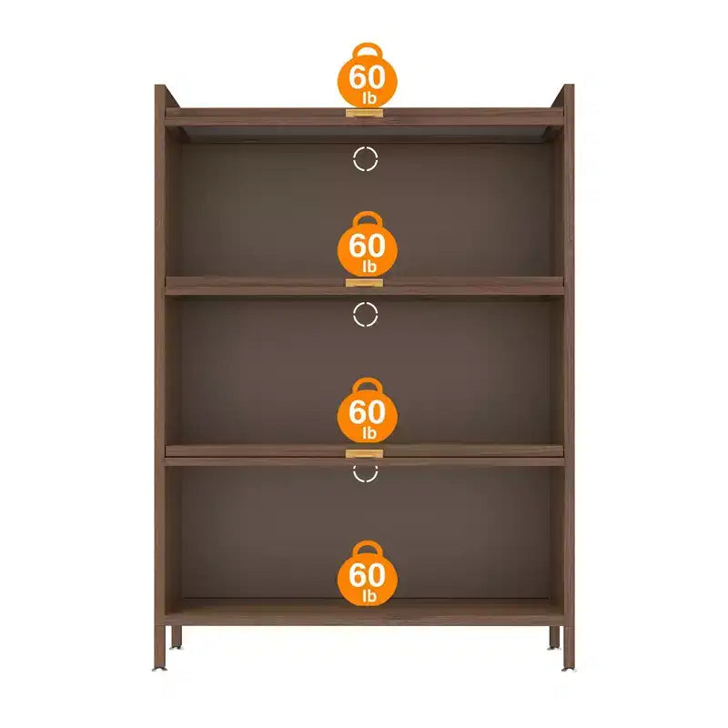 GDFStudio Emery Farmhouse Armadietto Alto in Acciaio con Ante a Ribalta