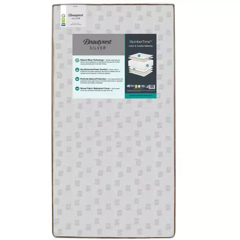 Delta Children SlumberTime Two-Stage Crib and Toddler Mattress