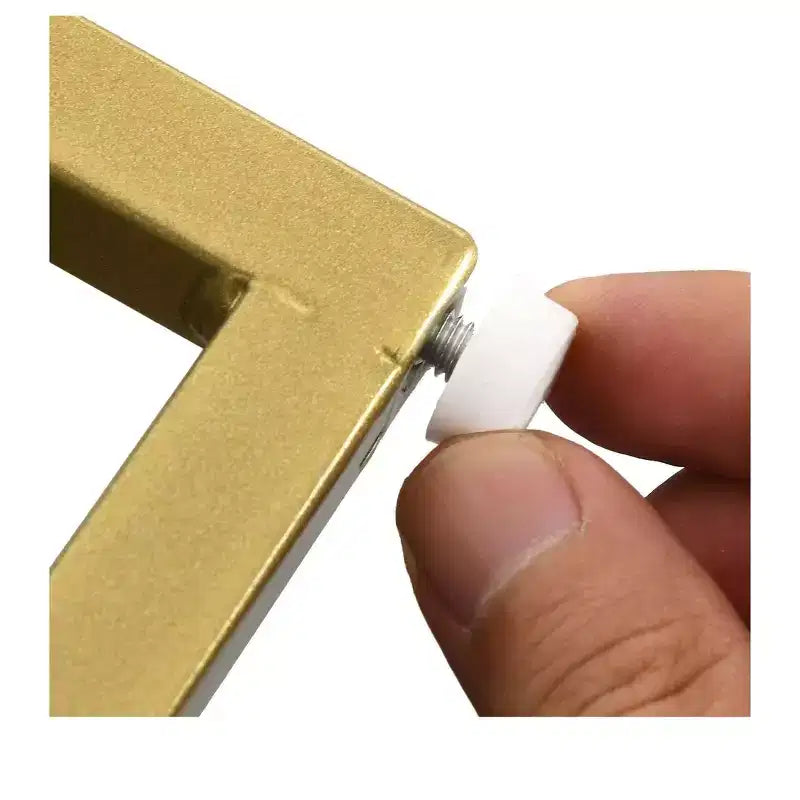 Comodino moderno con 2 cassetti, piccolo comodino in legno con contenitore, comodino moderno con struttura in metallo per piccoli spazi