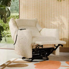 Babyletto Kiwi Deluxe Poltrona reclinabile elettrica e girevole con funzione dondolo, riscaldamento e massaggio