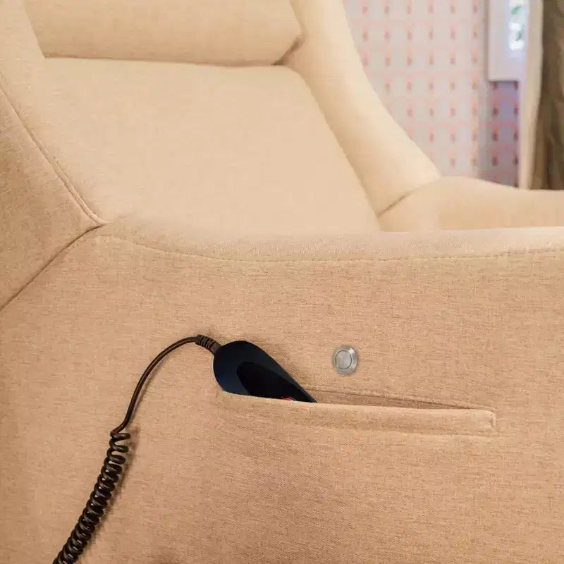 Babyletto Kiwi Deluxe Poltrona reclinabile elettrica e girevole con funzione dondolo, riscaldamento e massaggio