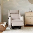 Babyletto Kiwi Deluxe Poltrona reclinabile elettrica e girevole con funzione dondolo, riscaldamento e massaggio