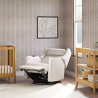 Babyletto Kiwi Deluxe Poltrona reclinabile elettrica e girevole con funzione dondolo, riscaldamento e massaggio