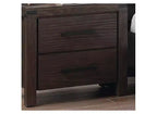 Arredamento camera da letto, comodino semplice, cassetti, comodino, legno massello