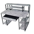 Scrivanie regolabili in altezza HomeStock, in acciaio di colore nero, altezza 129,5 cm, senza vani portaoggetti