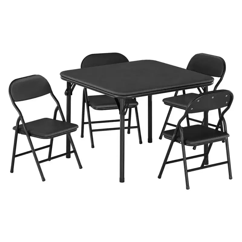 Set di 5 Tavolo e Sedie Pieghevoli per Bambini, Set di Tavolo e Sedie per Attività per Neonati e Bambini per Sala da Pranzo, Asili Nido, Aule