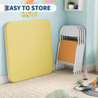 Set di 5 Tavolo e Sedie Pieghevoli per Bambini, Set di Tavolo e Sedie per Attività per Neonati e Bambini per Sala da Pranzo, Asili Nido, Aule